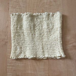 brandy melville light yellow tube top *i accept offers*